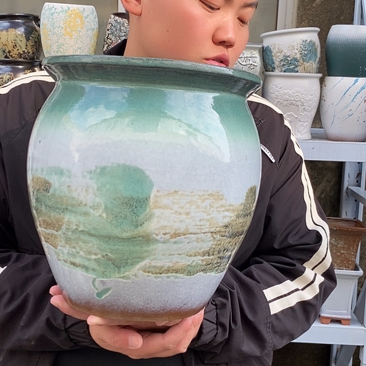 紫砂花盆口25高28福利
