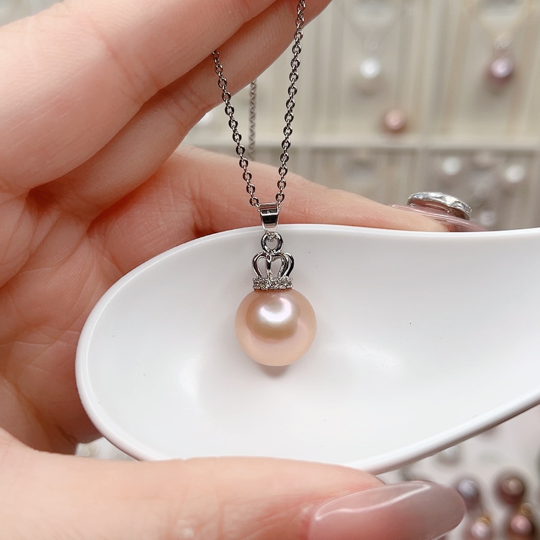 合金淡水珍珠吊坠(赠链)