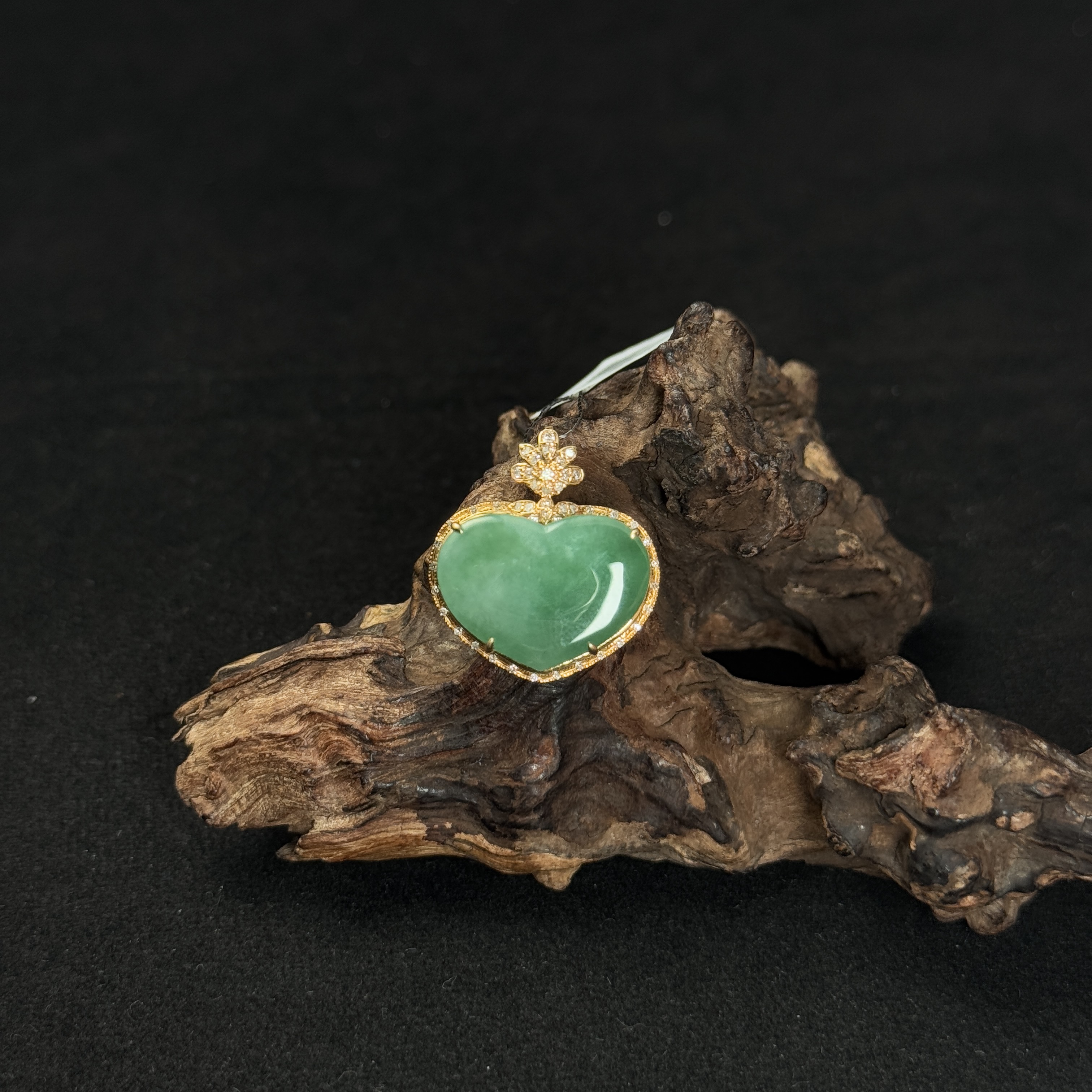 【诚翠拍品第一百零二期午】翡翠85吊坠MQC4001金