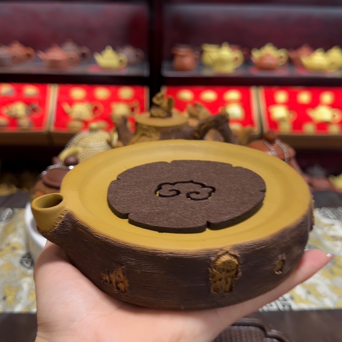 【闪购商品】段泥茶壶枯木壶承