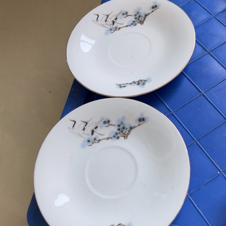 空***谈印花小茶盘小摆件