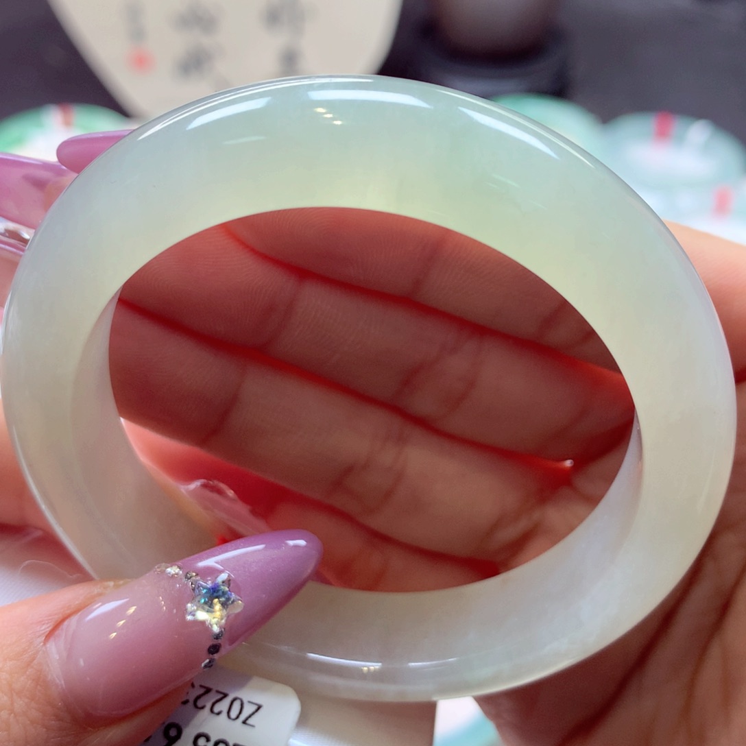 翡翠手镯未镶嵌正圈21号66