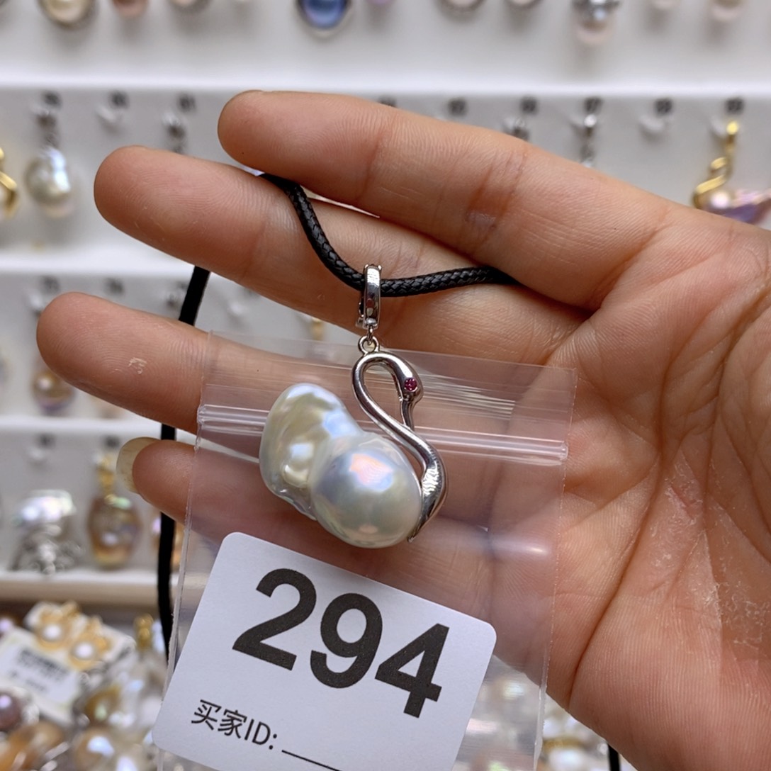 淡水珍珠颈饰银S925镶嵌294
