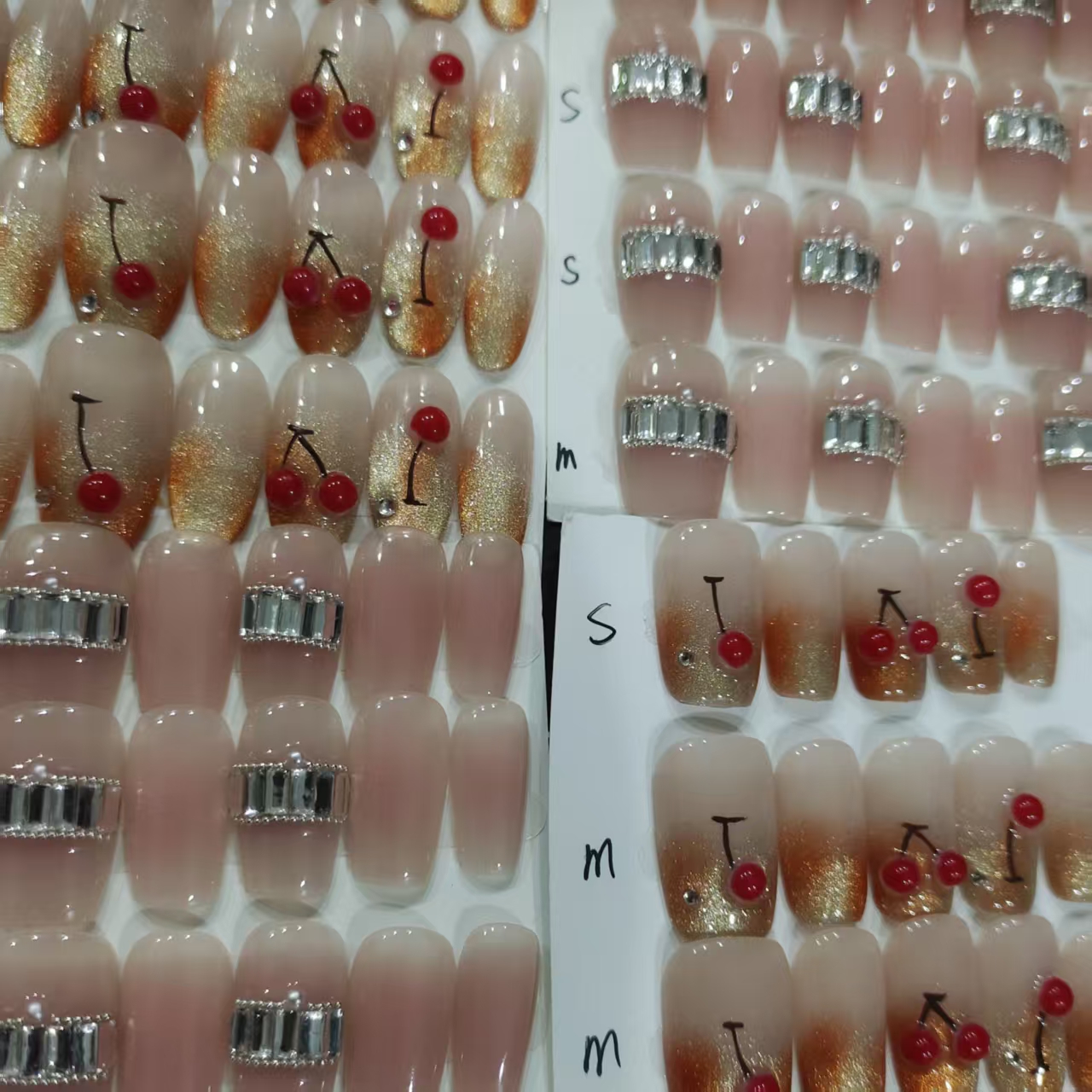 直播专用孤品手工穿戴甲链接拍下备注编码
