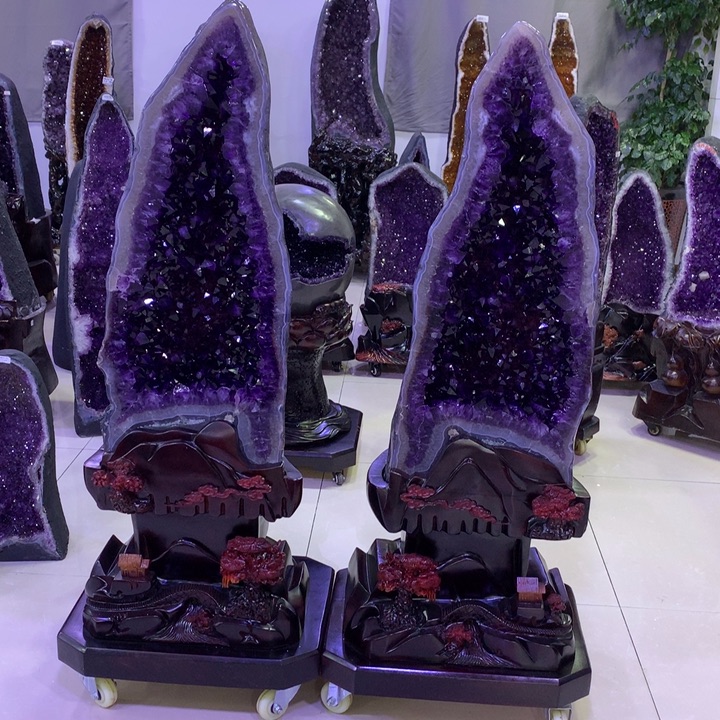 紫晶大型摆件（非配饰）未镶嵌无t