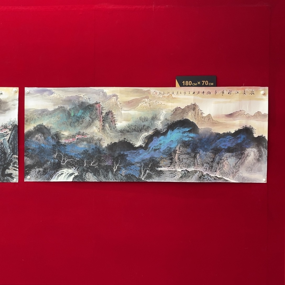 国画凌行志手绘作品