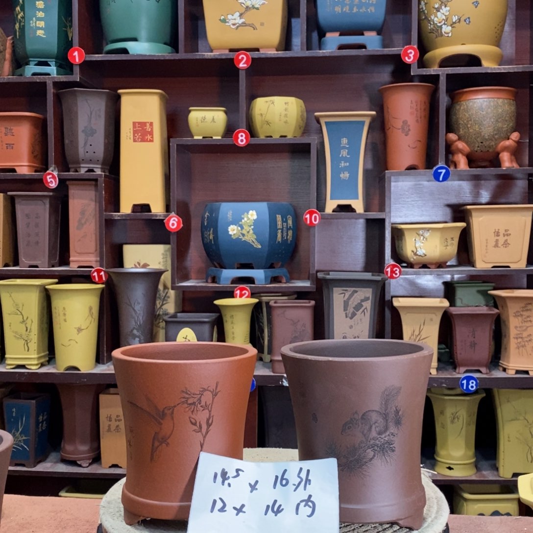 紫砂花盆紫砂花盆