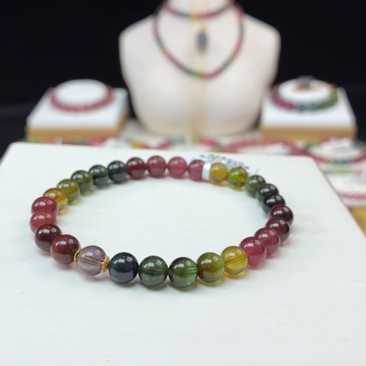 手链未镶嵌碧玺6.8mm±