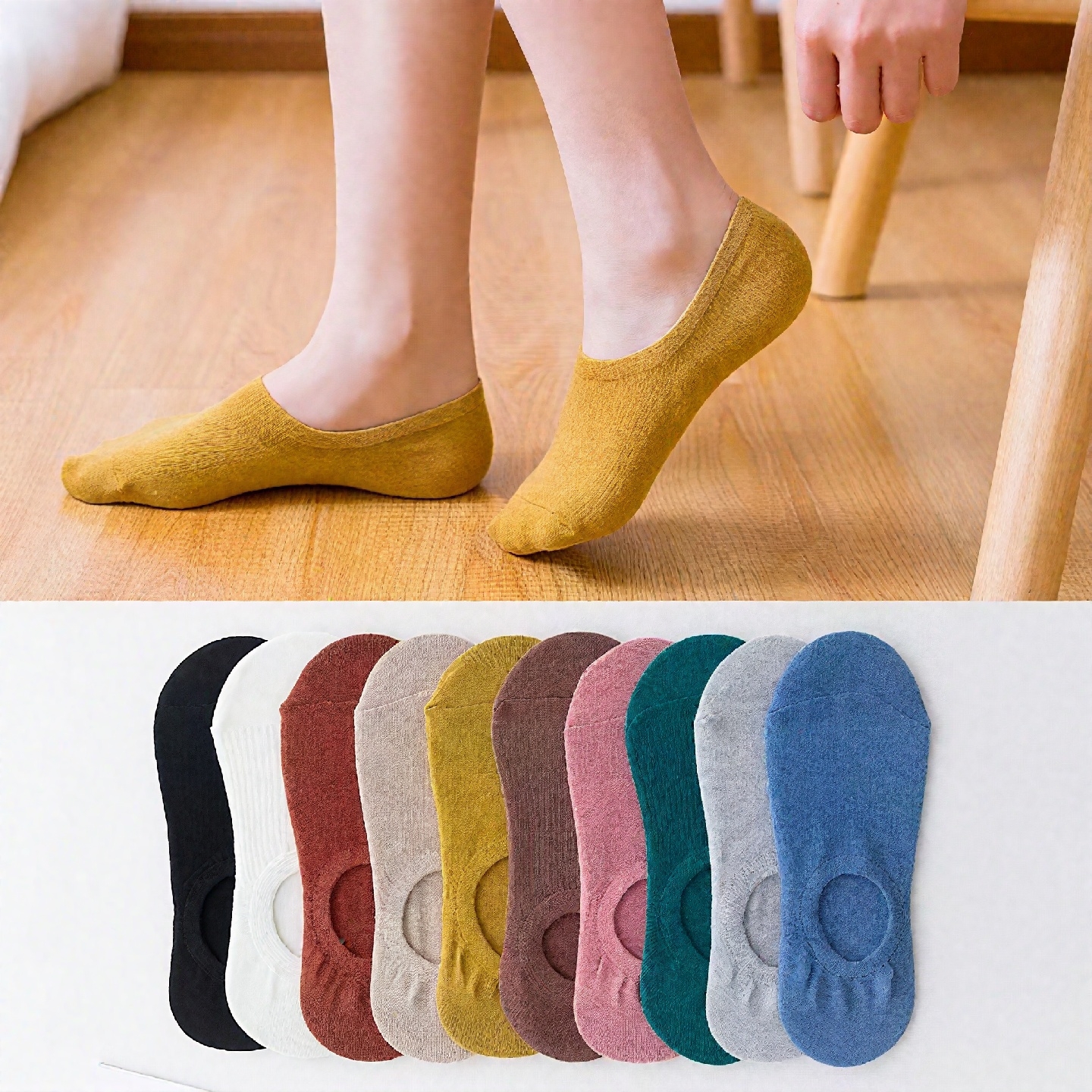 简约短筒船袜袜子短袜【2双】颜色款式随机+赠品