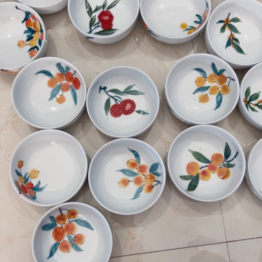 瓷片温***光景德镇瓷器手工手绘制作