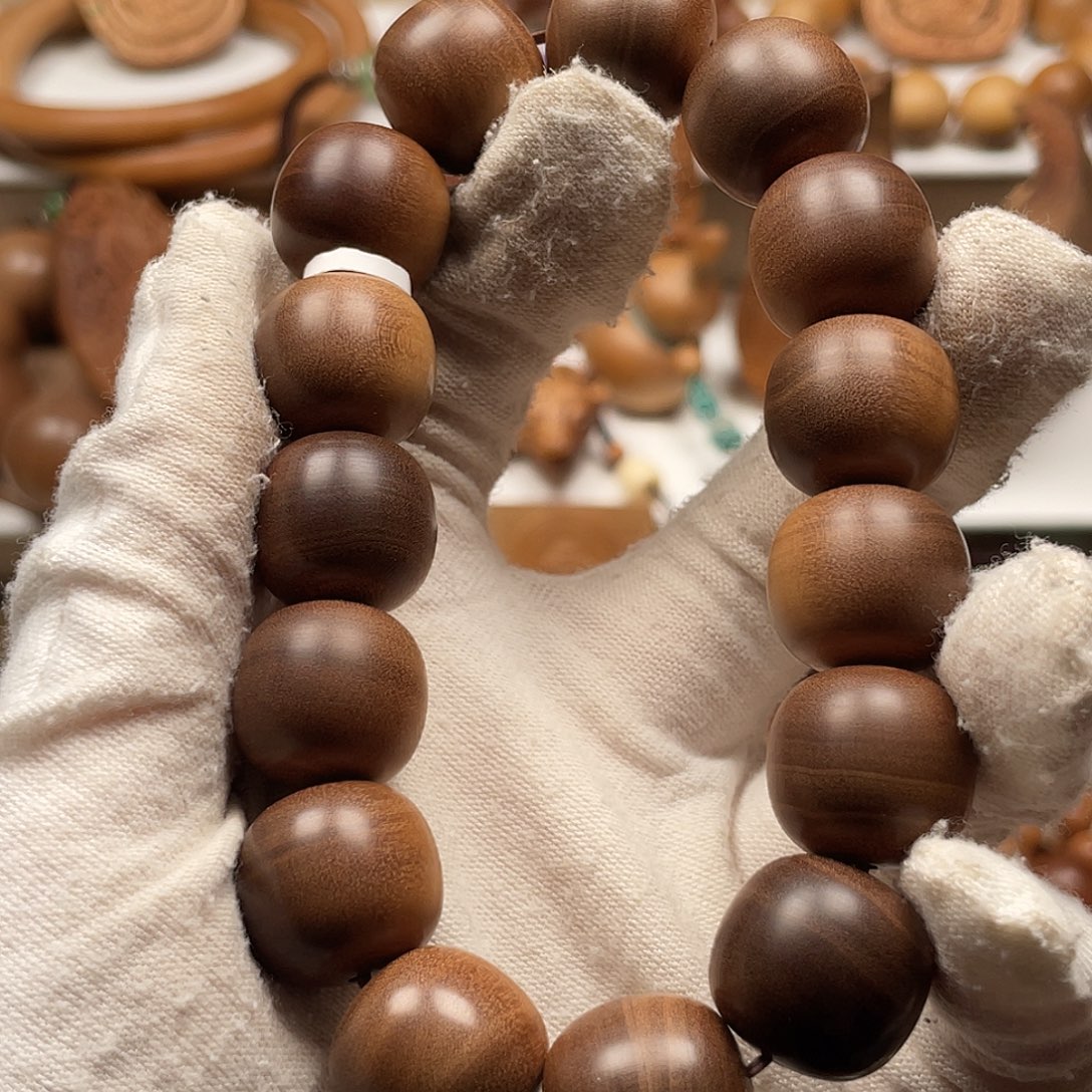 T***4檀香木手串/手链老山檀香15/16