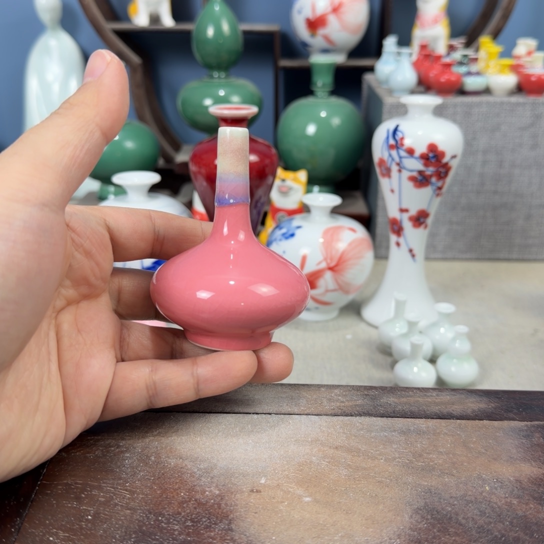 陶瓷手工小花器摆件