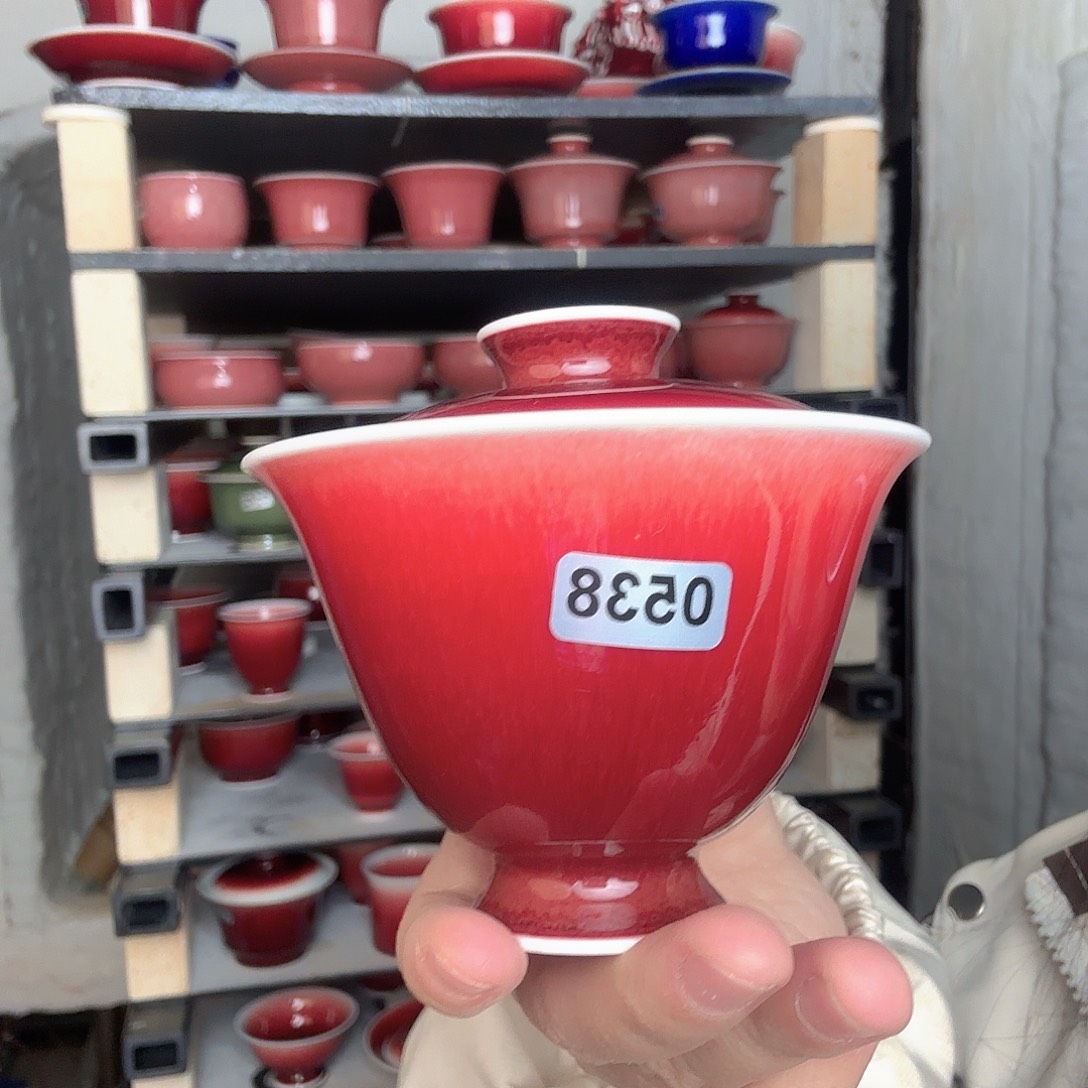 瓷片景德镇郎红陶瓷