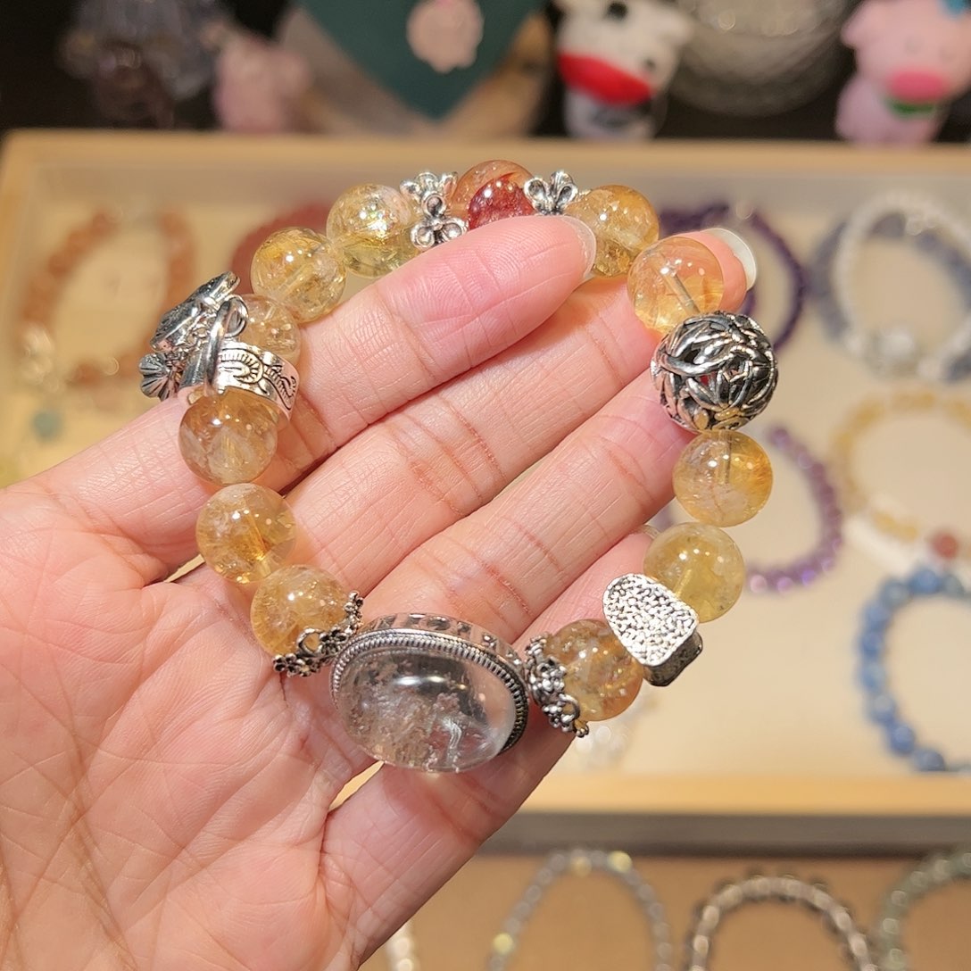 水晶手链未镶嵌黄