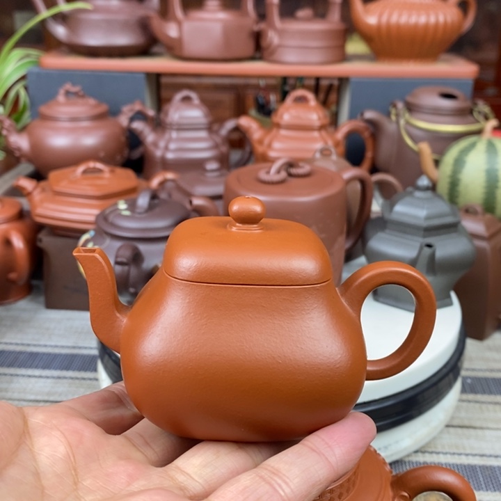 紫砂茶壶四方君德150Cc原矿赵庄朱泥特价