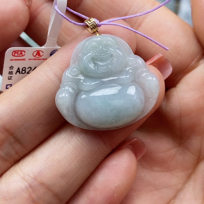 【闪购商品】翡翠颈饰未镶嵌天然翡翠A货佛公