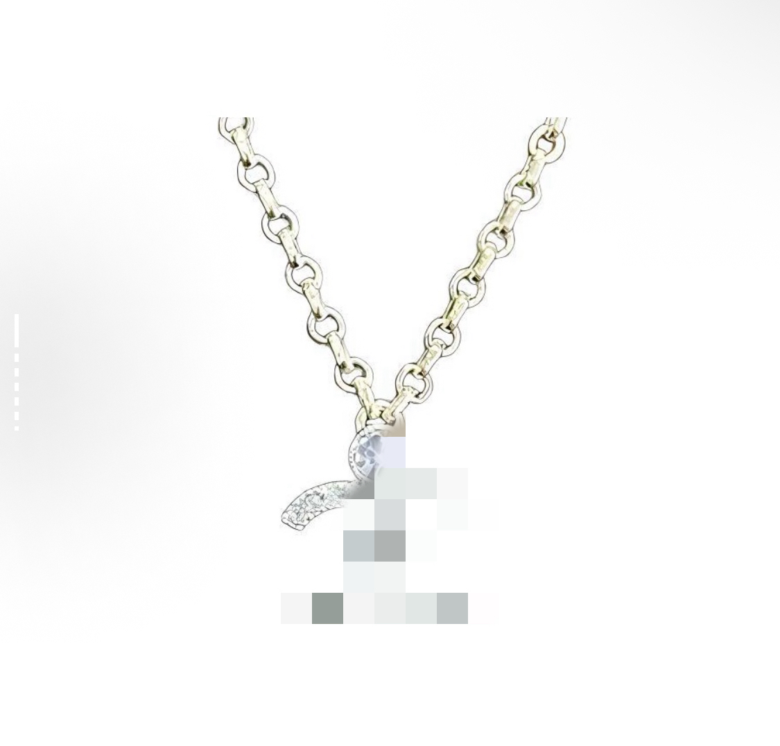 合金锆石项链 10.0 丑姥姥淡金色经典系列