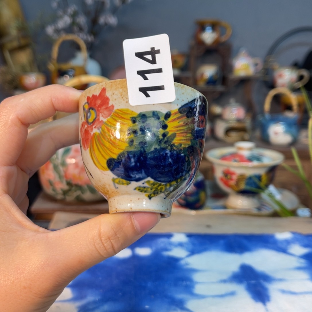 杯素浅陶瓷手工手绘