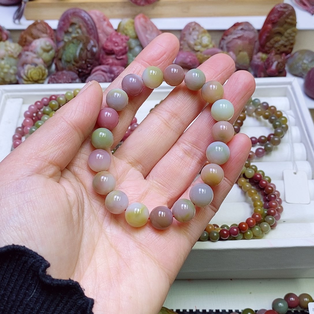 玛瑙/玉髓盐源玛瑙手链未镶嵌