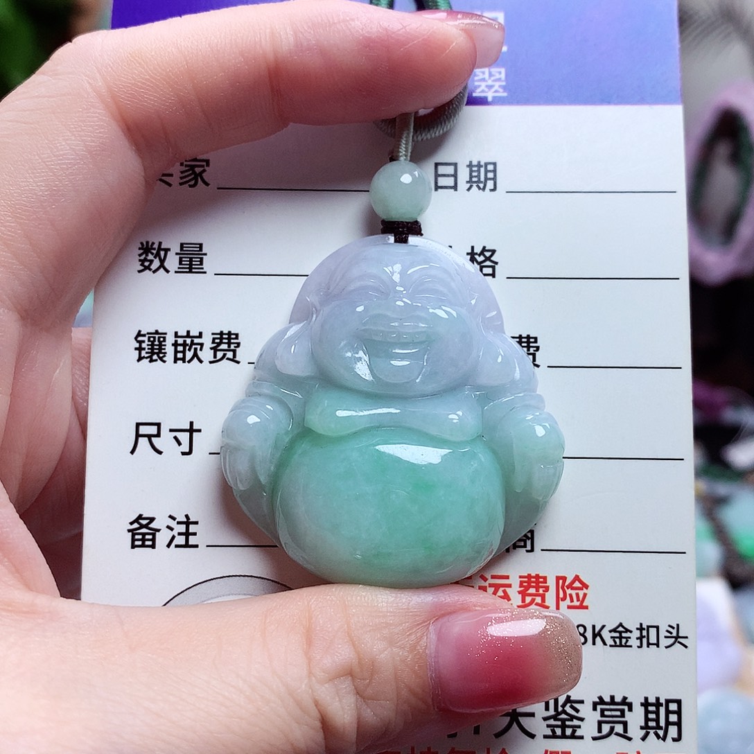 颈饰未镶嵌翡翠佛公13