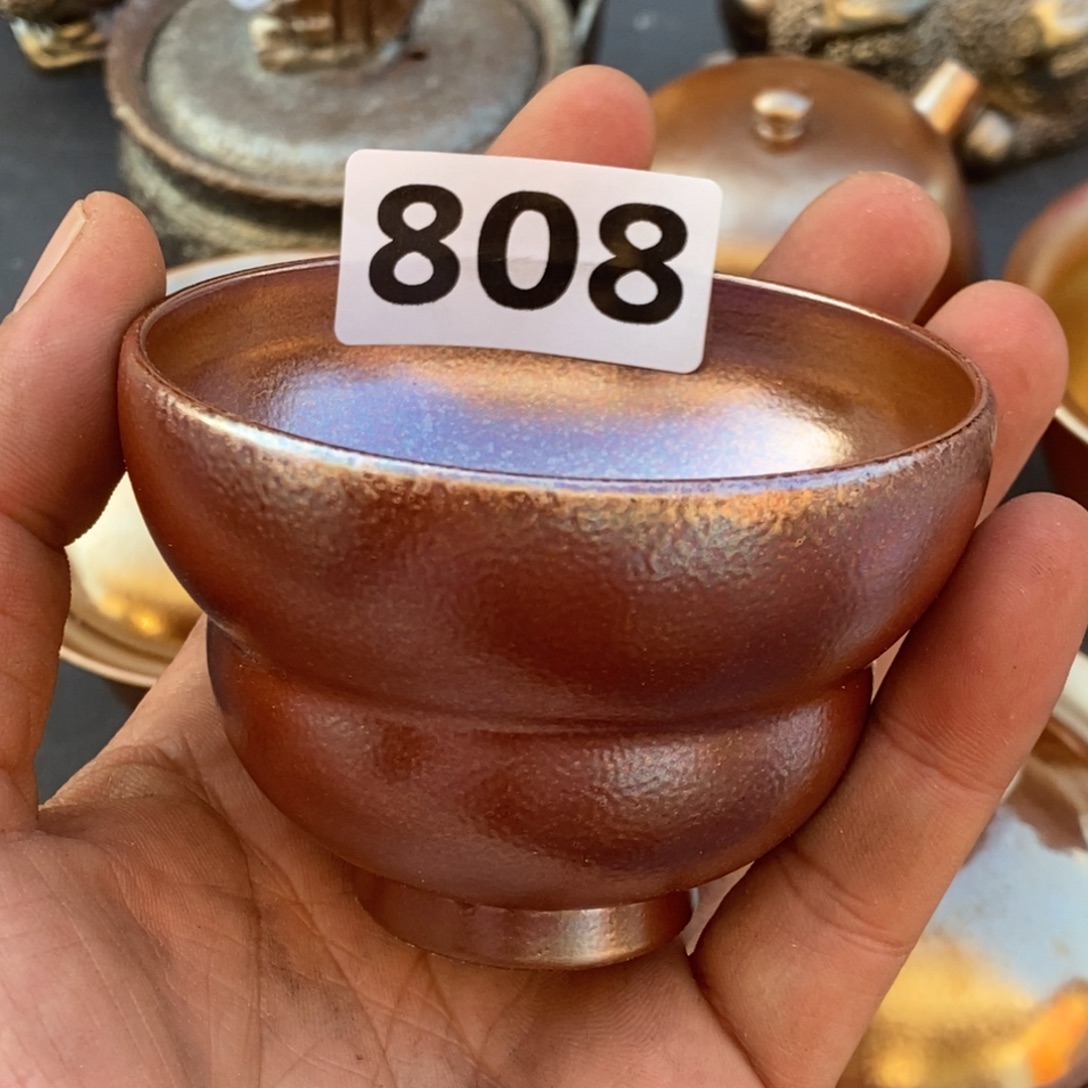 柴烧茶杯子陶瓷材质
