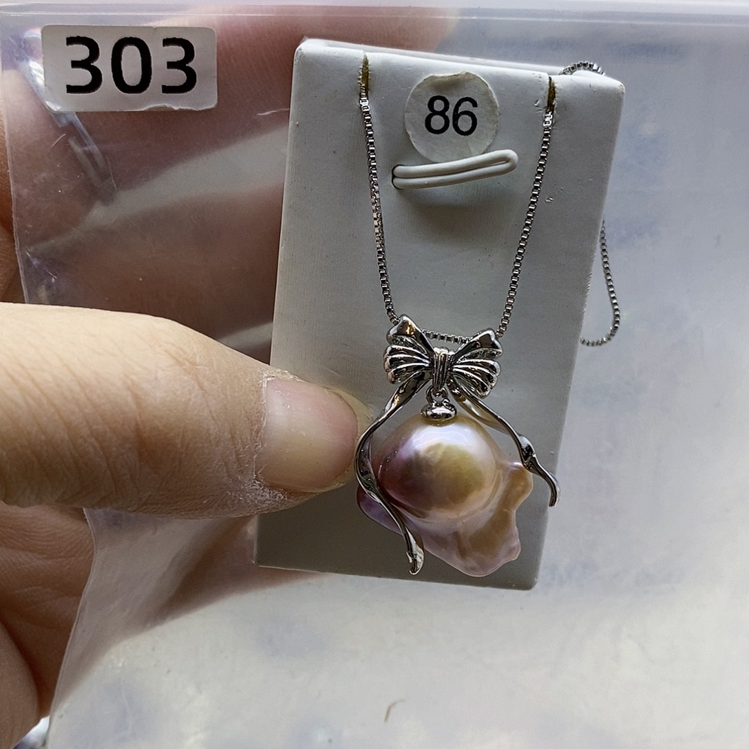 颈饰合金淡水珍珠