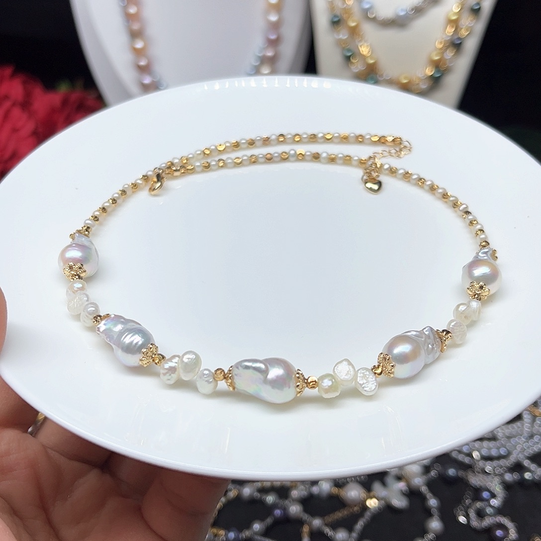 淡水珍珠颈饰未镶嵌