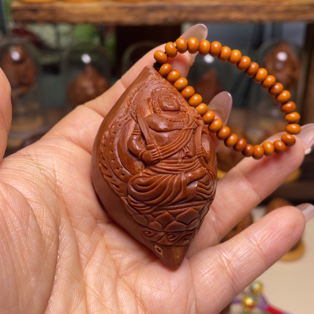 佛螺菩提吊坠～***～虎守护手把