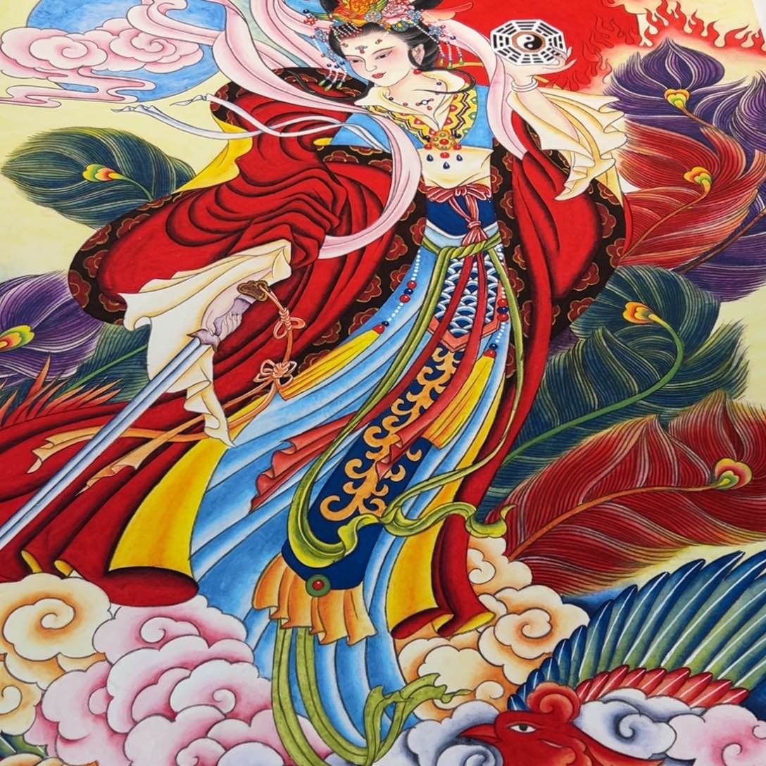 曼***立国画李老师九天玄女