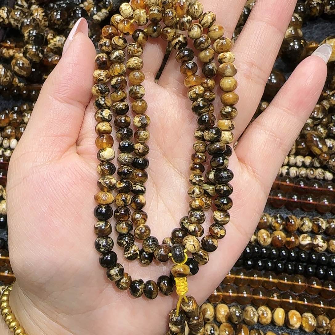 琥珀耳饰未镶嵌抚顺琥珀