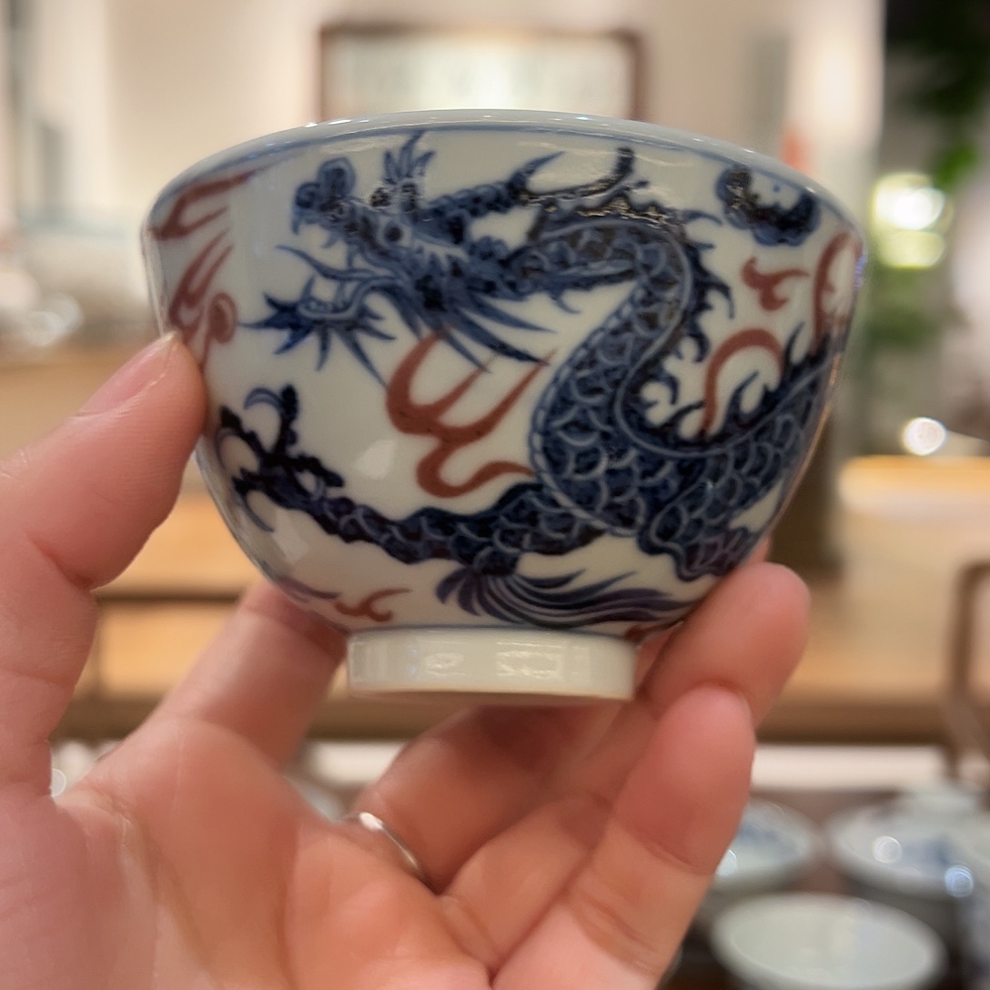 元青拙手原矿青花釉里红