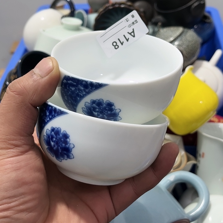 茶具默认微瑕瓷器、茶具、壶、摆件，介意勿拍 