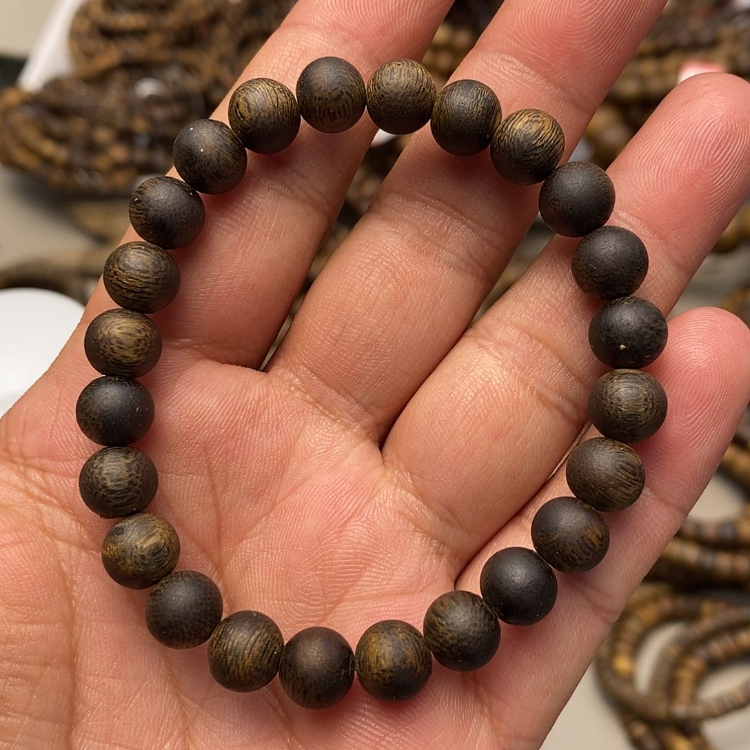 沉香手串沉水圆珠08单圈7克多样性发一