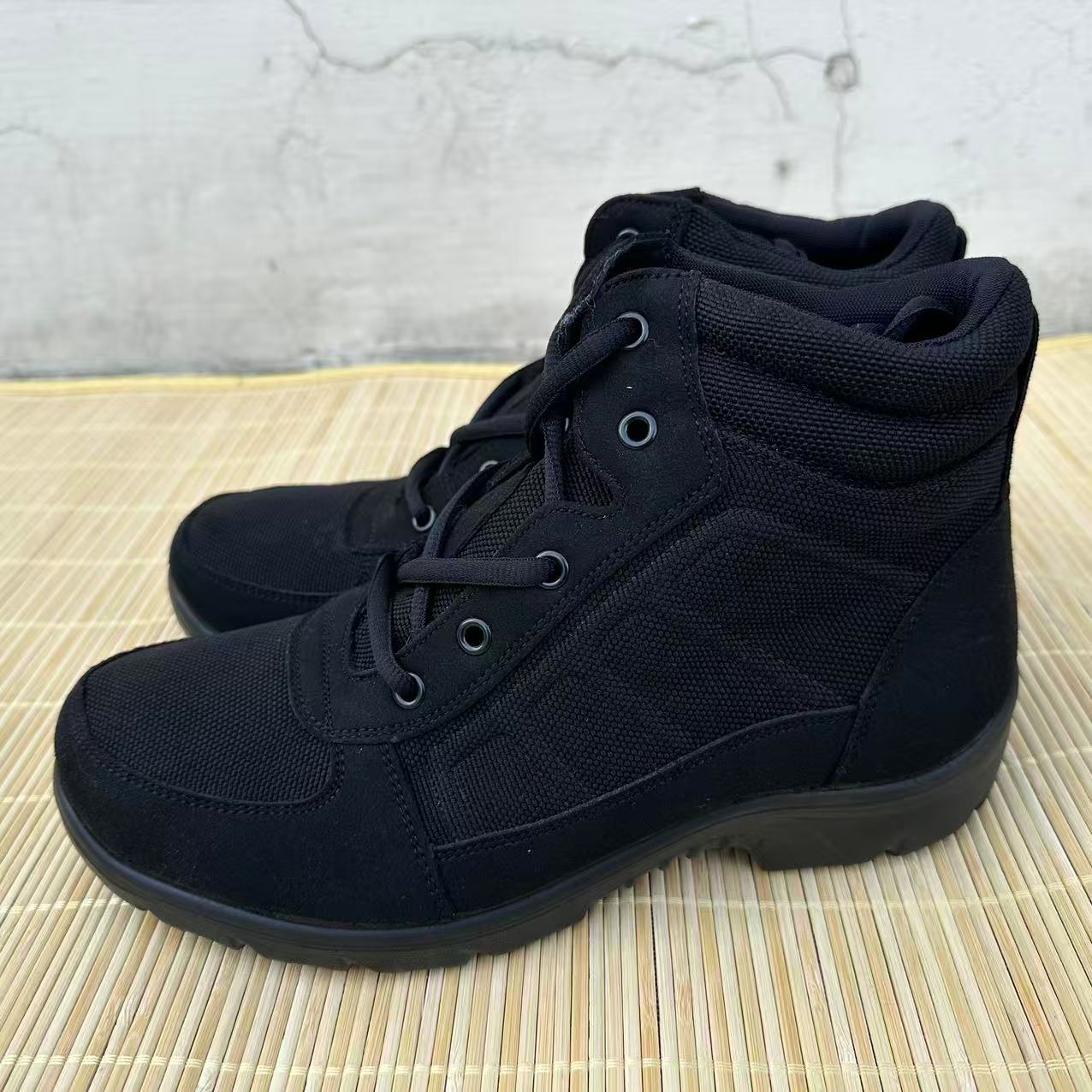 黑色轻便防寒鞋男女户外防寒保暖布面棉鞋冬季加绒模压二棉鞋