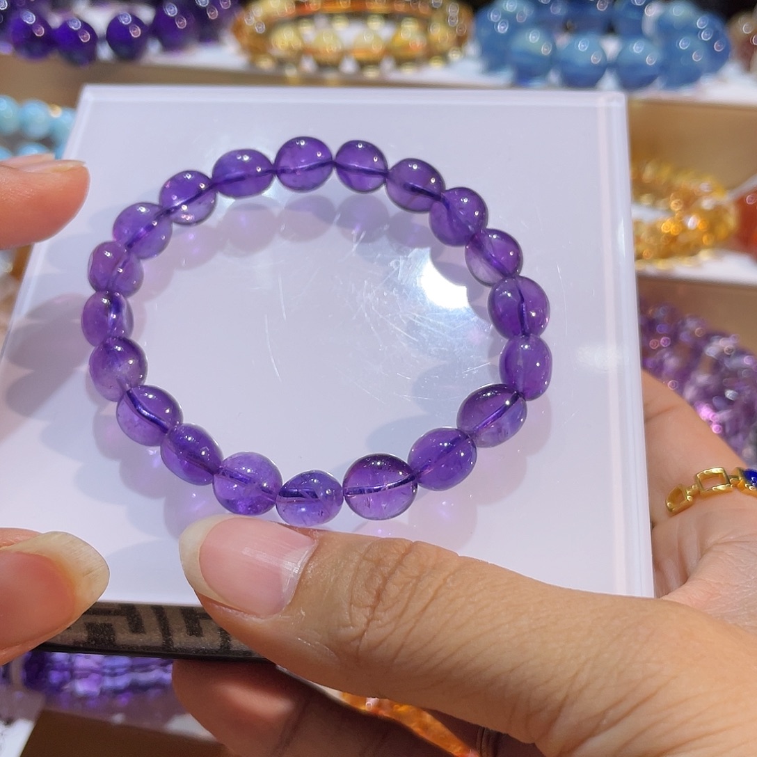 未镶嵌手链水晶紫水晶