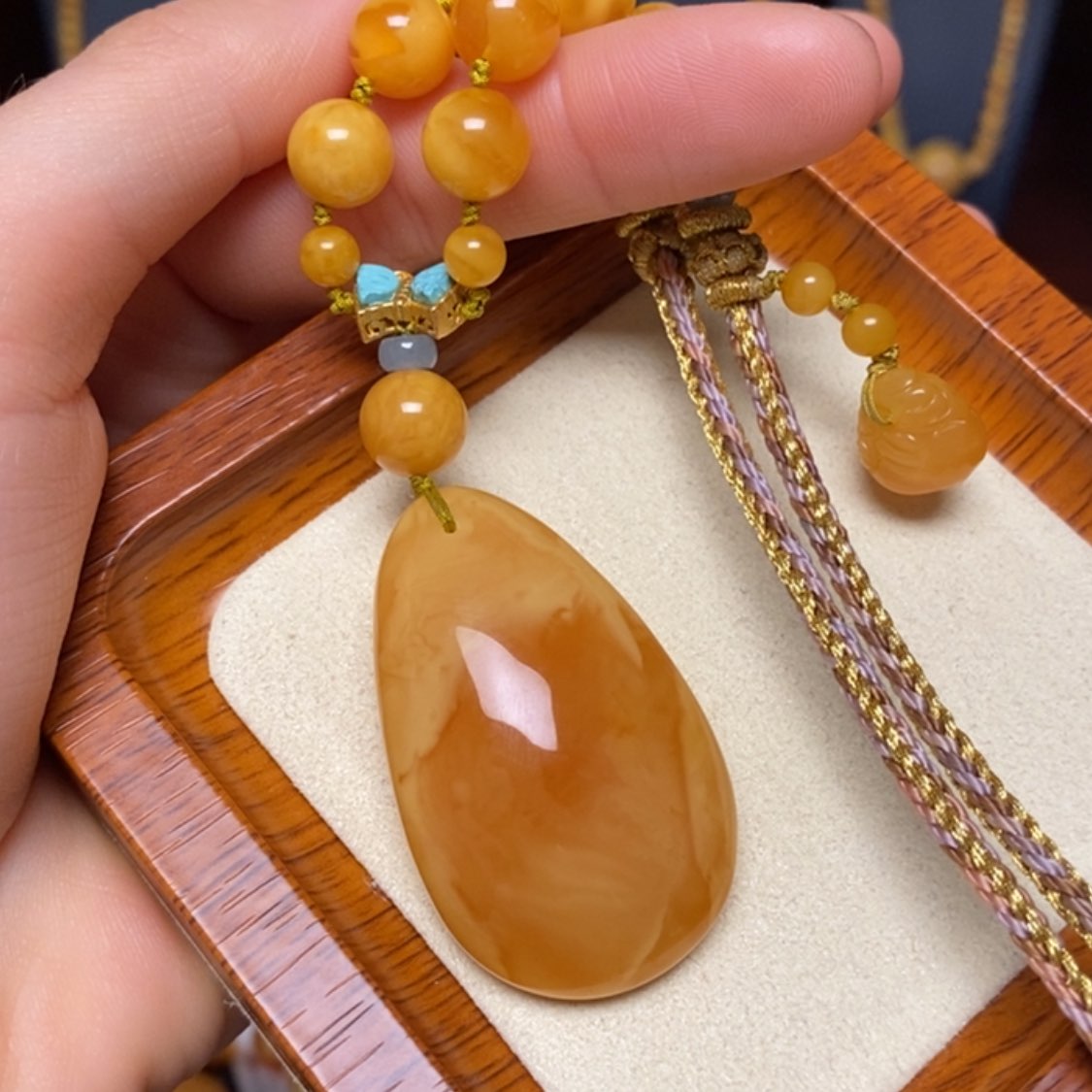 【闪购商品】蜜蜡颈饰未镶嵌项链