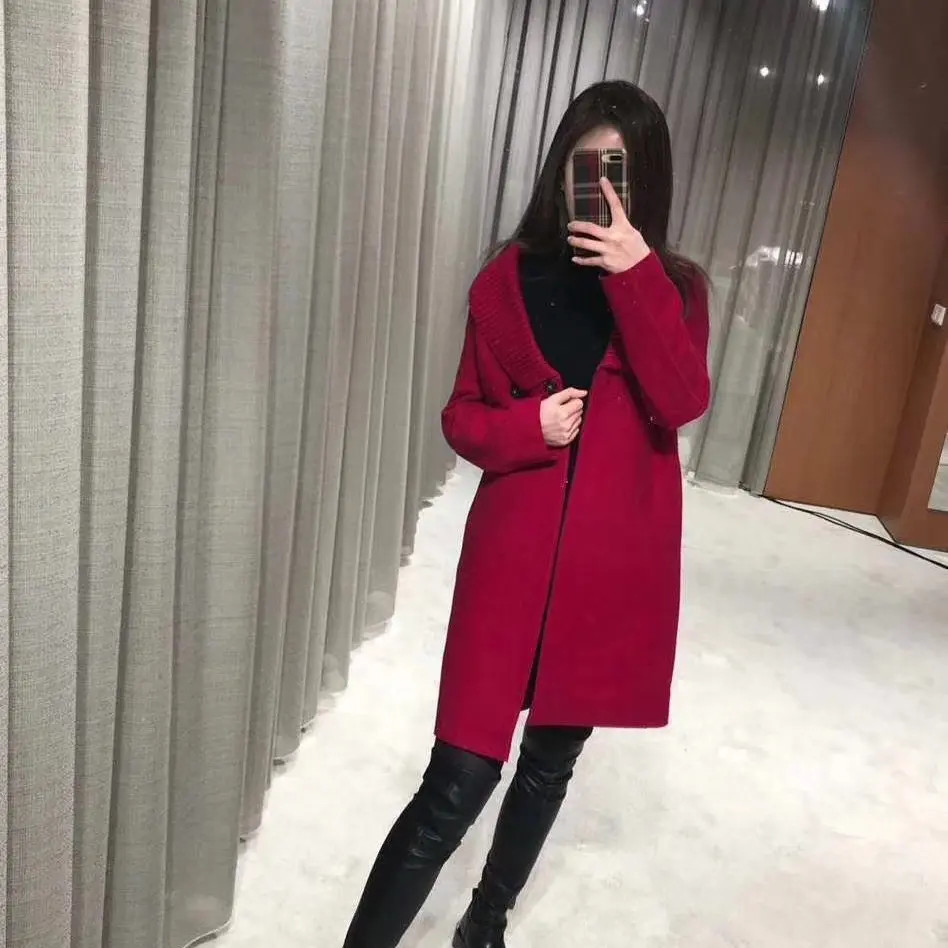 户外潮服【国现 专柜4800】女士气质大衣长袖外套 HA1106