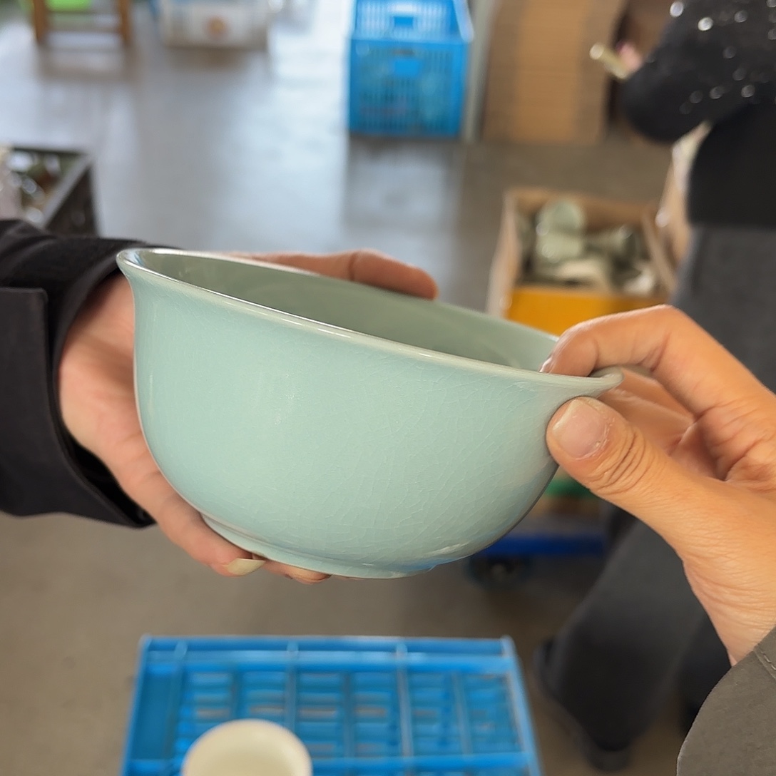 龙泉云间青瓷小米茶器