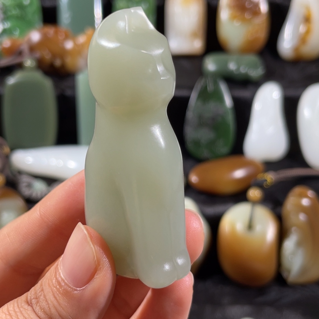 和田玉未镶嵌挂件