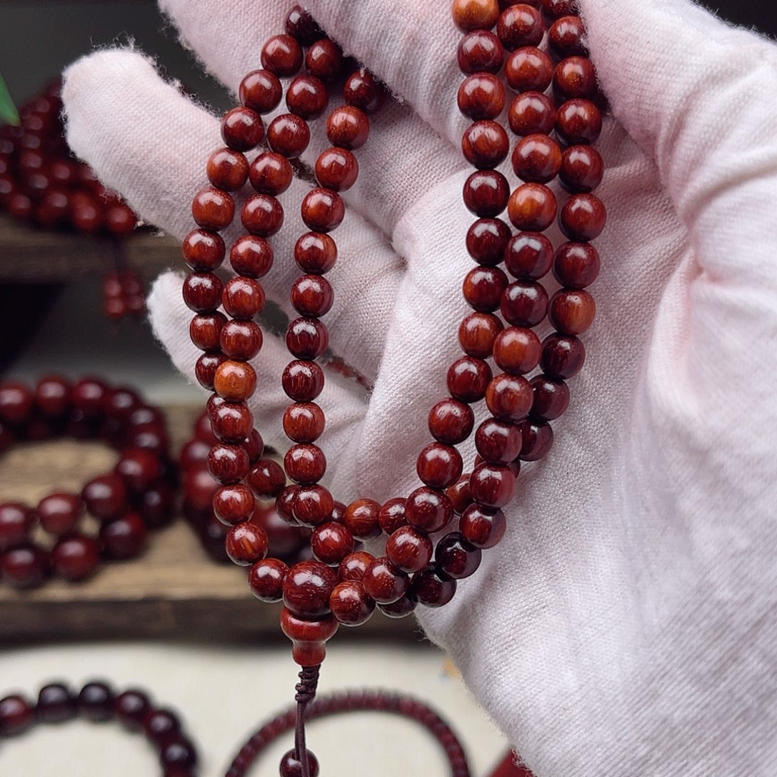 檀香紫檀（小叶紫檀）印度小叶紫檀0.6*108颗无科技