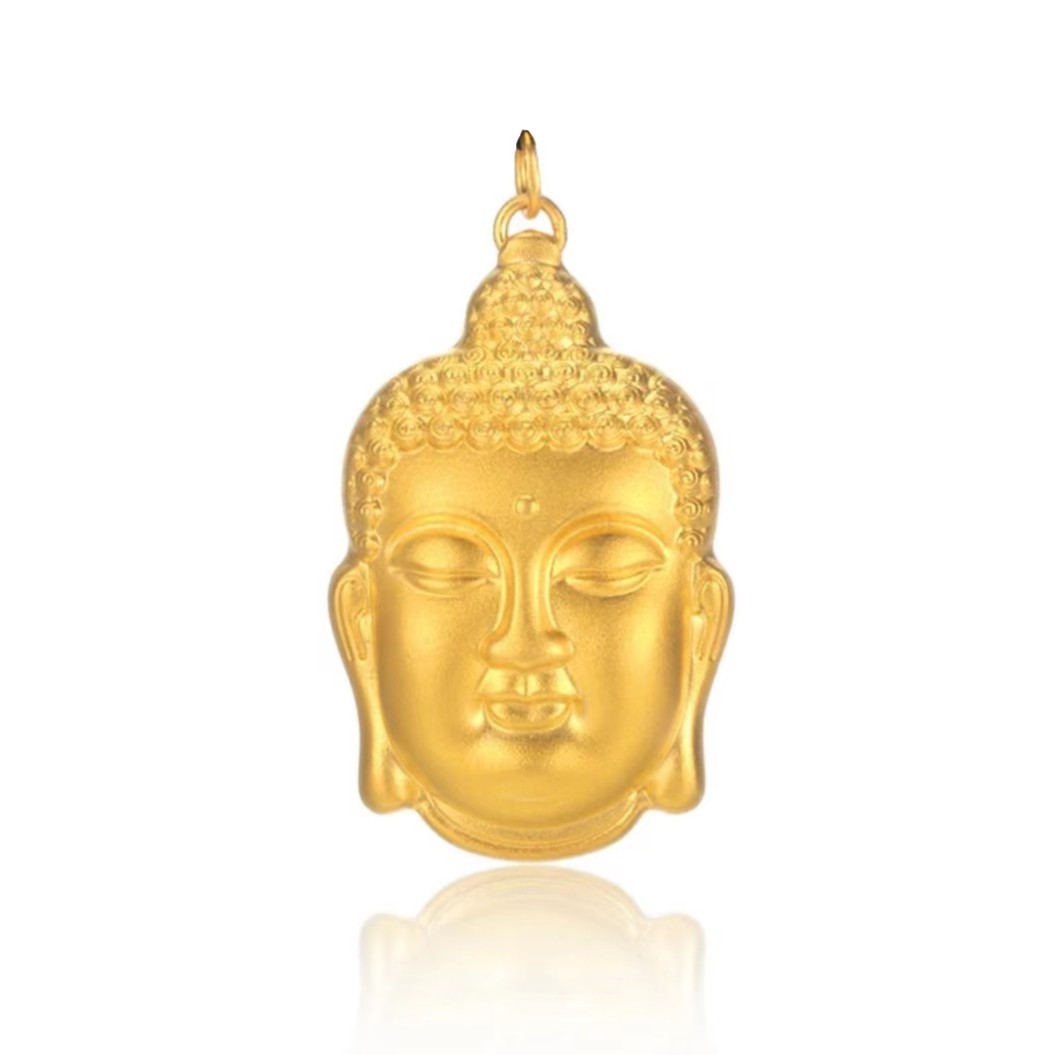 吊坠足银 小佛头 520送女友 送对象 送长辈