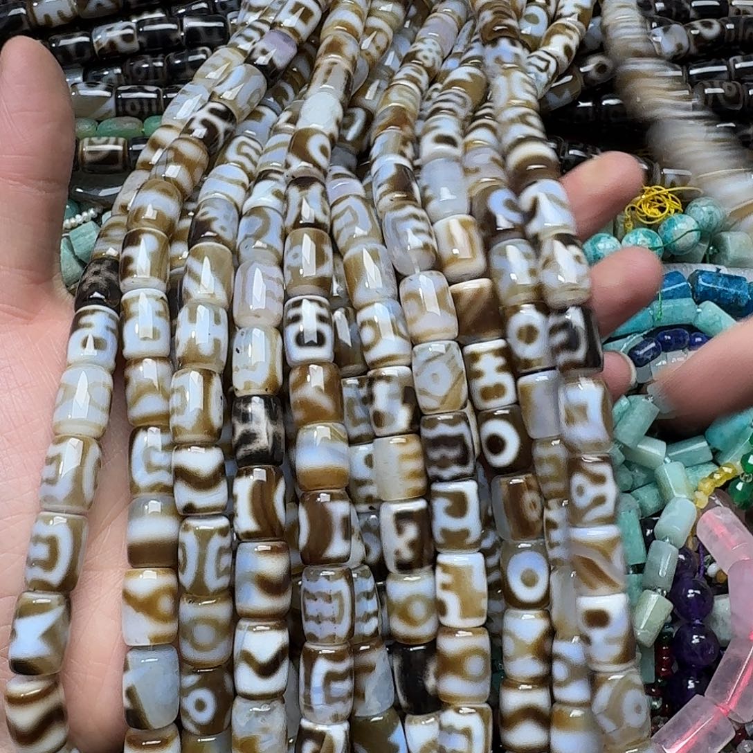 玛瑙/玉髓合金珠宝半成品一条11x13m天朱