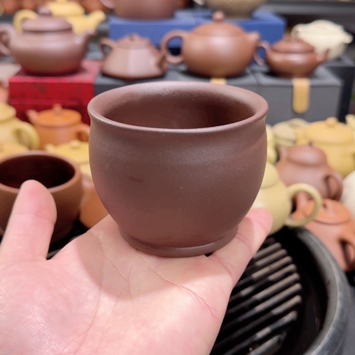 茶壶紫砂紫泥主人杯240cc