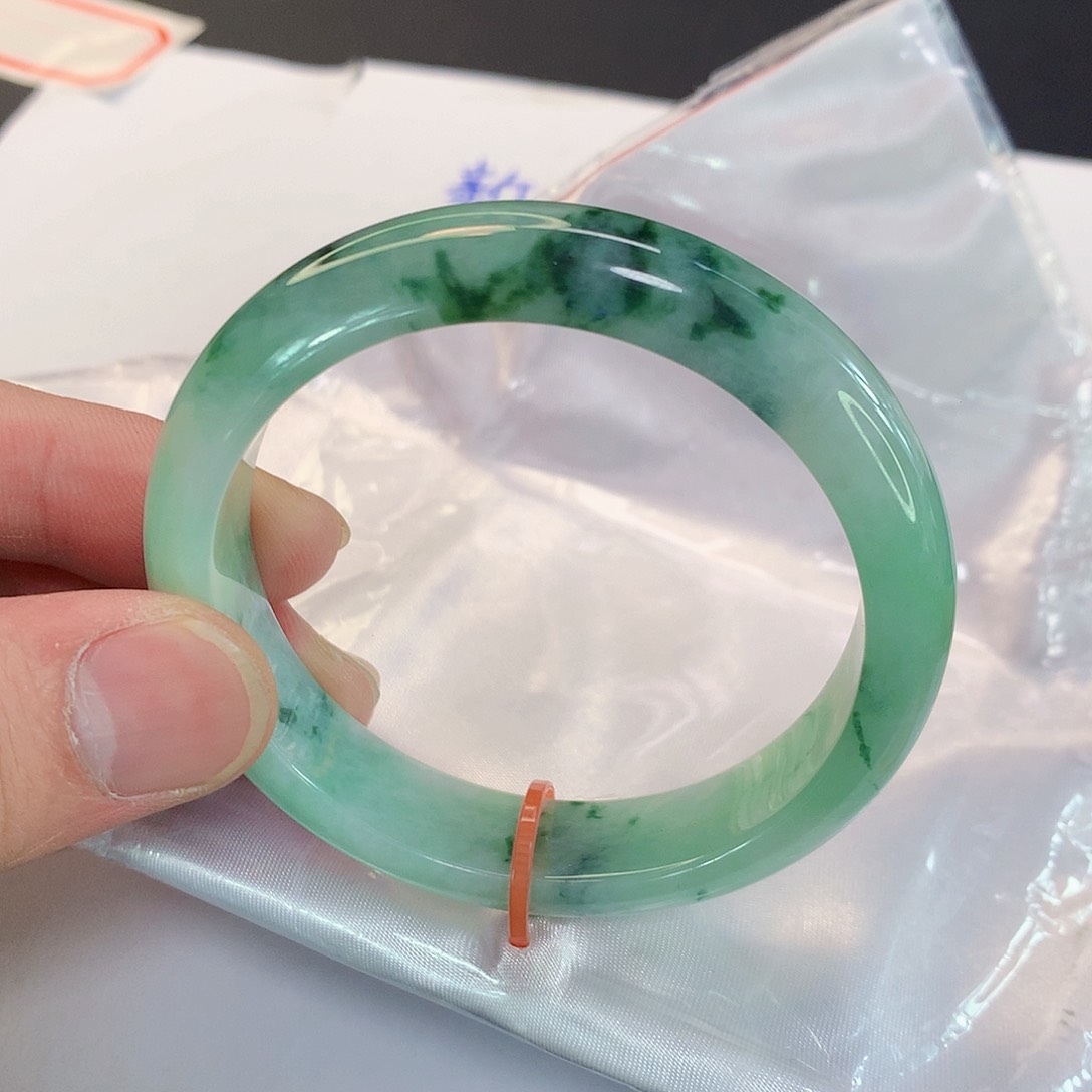 翡翠手镯未镶嵌767缅甸天然翡翠A货