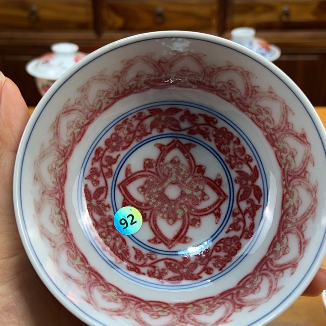 手绘现代茶具非古董