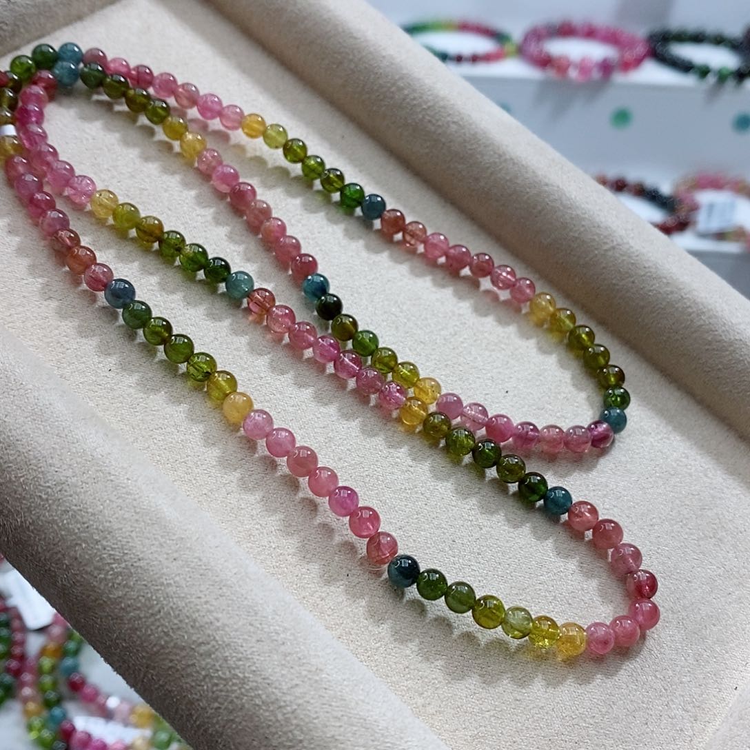 碧玺手链未镶嵌多样性发一条