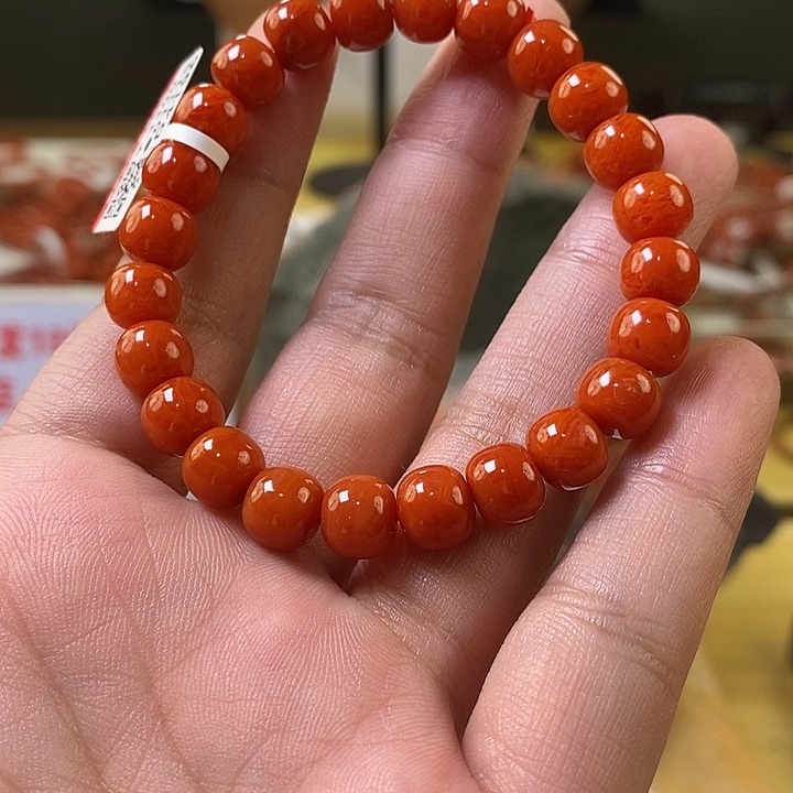 未镶嵌8mm+南红玛瑙