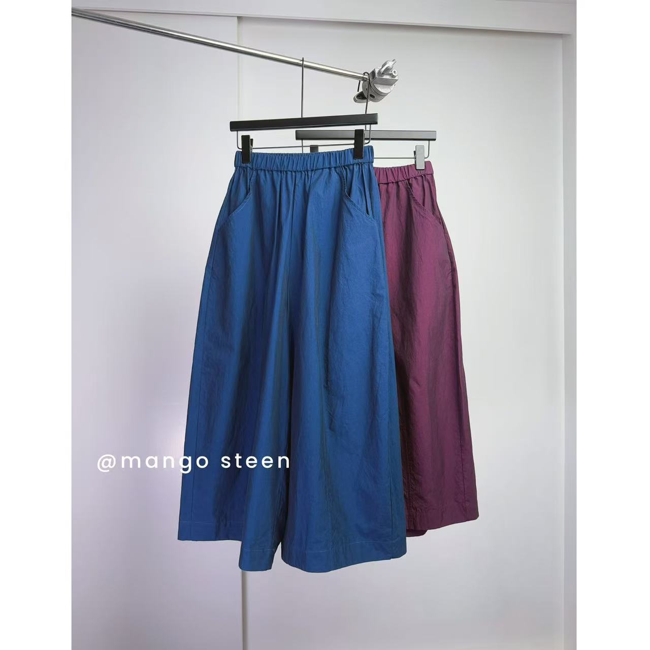 MANGO steen‘s丨纯原A品进口匹马棉孔雀蓝气球裤J6566
