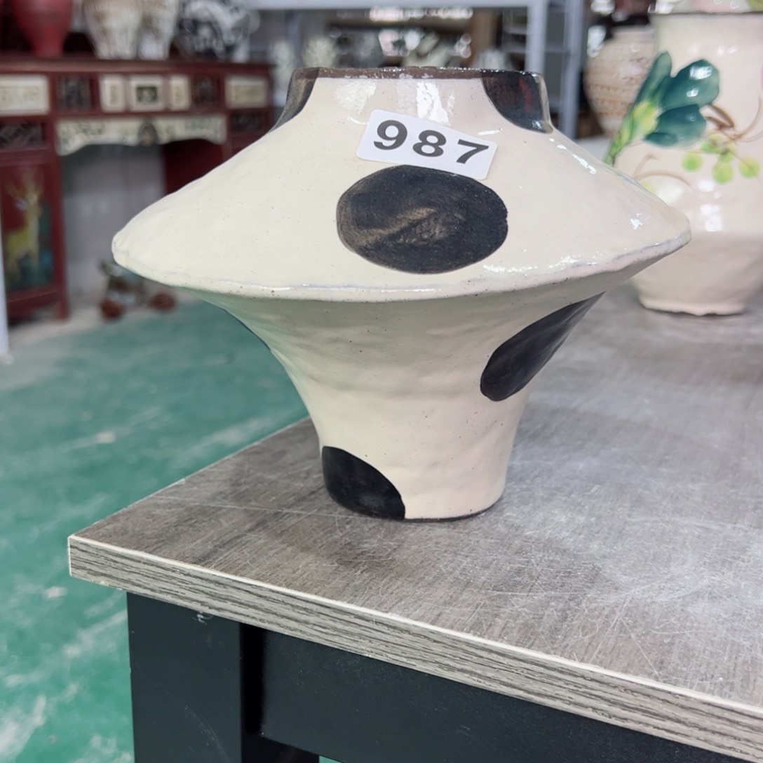 红陶口8高16无孔