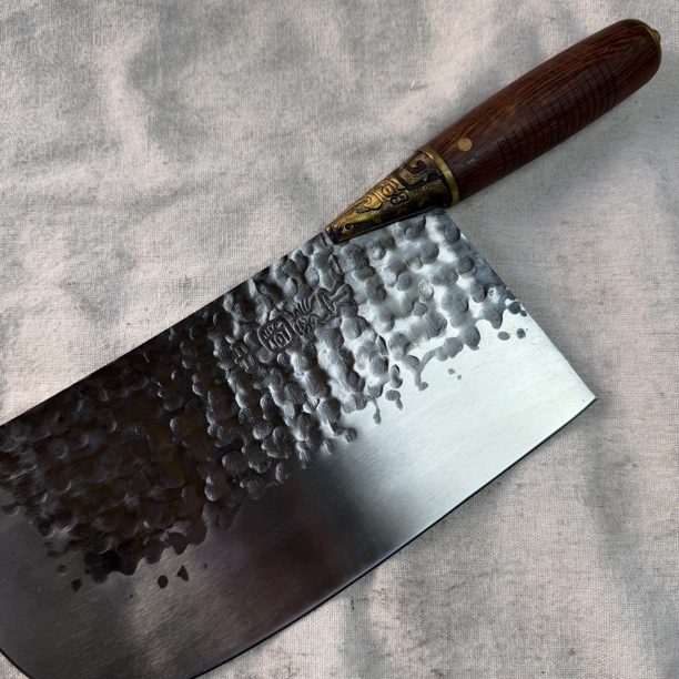 200 龙泉昊天宝剑高锰钢锻打铜装小屠龙刀木炳未开刃